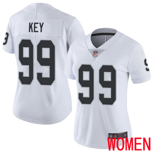 Oakland Raiders Limited White Women Arden Key Road Jersey NFL Football #99 Vapor Untouchable Jersey->youth nfl jersey->Youth Jersey